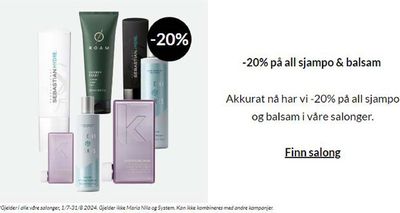 Tilbud fra Helse og skjønnhet i Bergen | -20% på all sjampo & balsam  de Nikita Hair | 12.7.2024 - 31.8.2024