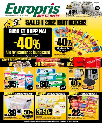 Tilbud fra Supermarkeder i Tønsberg | Europris DM 29-24 MYBRING de Europris | 14.7.2024 - 28.7.2024