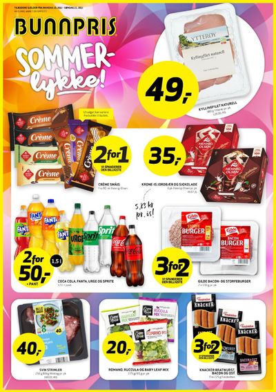 Tilbud fra Supermarkeder i Ålesund | Aktuelle tilbud og kampanjer de Bunnpris | 17.7.2024 - 31.7.2024