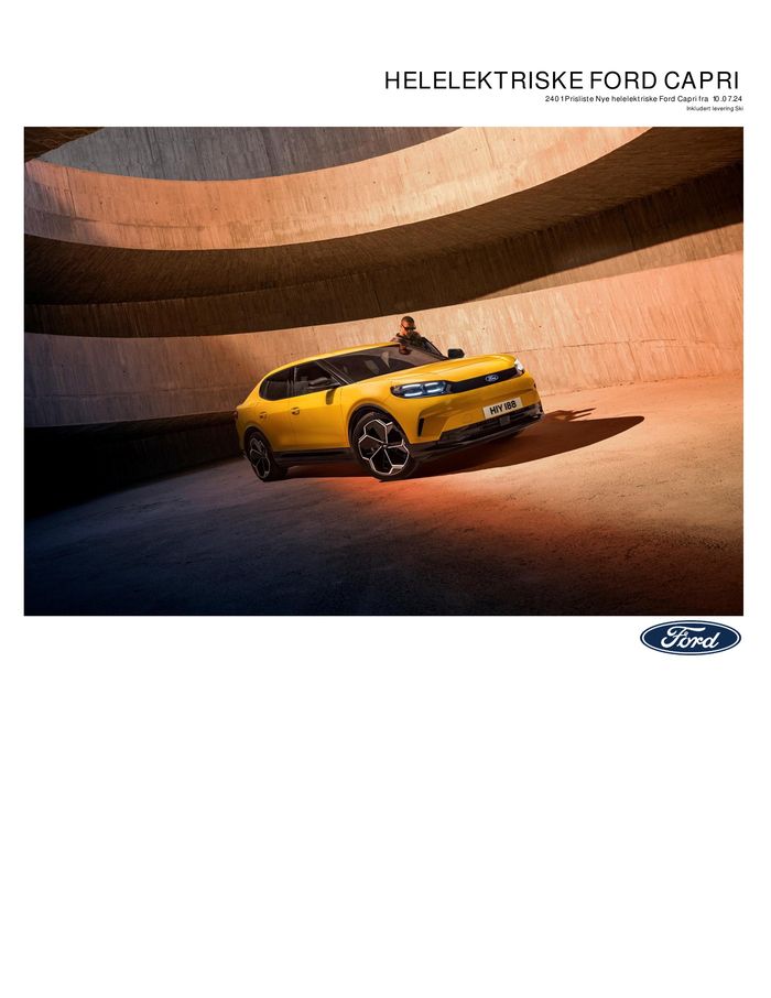 Ford-katalog | NYE FORD CAPRI | 18.7.2024 - 18.7.2025