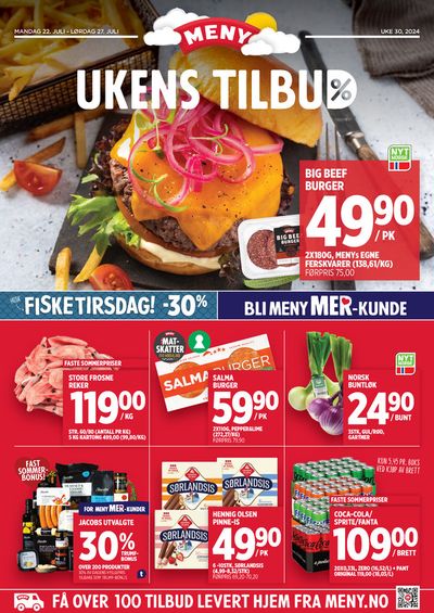 Tilbud fra Supermarkeder i Oslo | Meny Kundeavis! de Meny | 21.7.2024 - 4.8.2024