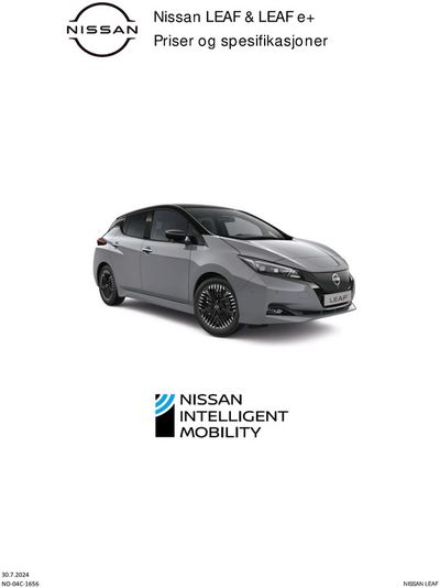 Nissan-katalog i Drammen | Nissan LEAF | 31.7.2024 - 31.7.2025