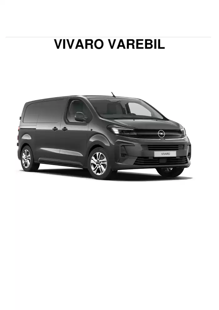 Opel-katalog | Prisliste Opel Vivaro varebil | 3.9.2024 - 3.9.2025