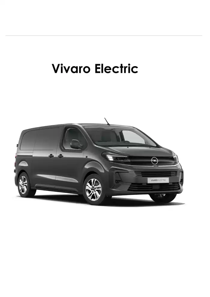 Opel-katalog i Sandnes | Prisliste Opel Vivaro Electric varebil | 3.9.2024 - 3.9.2025