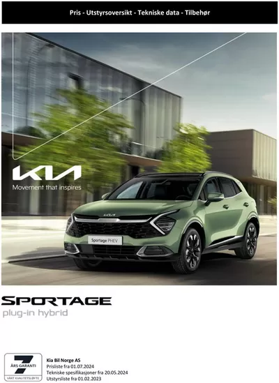 Tilbud fra Bil og motor i Sandnes | Kia Sportage de Kia | 4.9.2024 - 4.9.2025