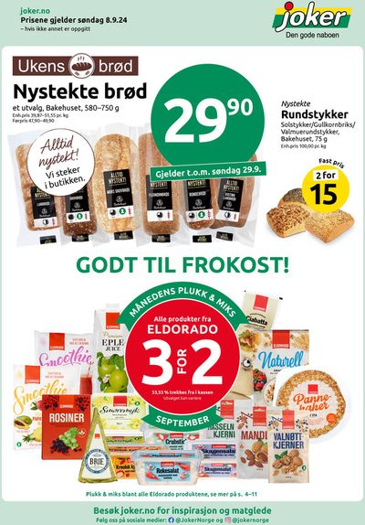 Tilbud fra Supermarkeder i Naustbukta | Joker Kundeavis de Joker | 8.9.2024 - 22.9.2024