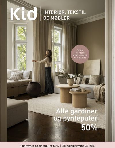 Kid interiør-katalog i Brøstadbotn | Alle gardiner og pynteputer 50% | 9.9.2024 - 23.9.2024