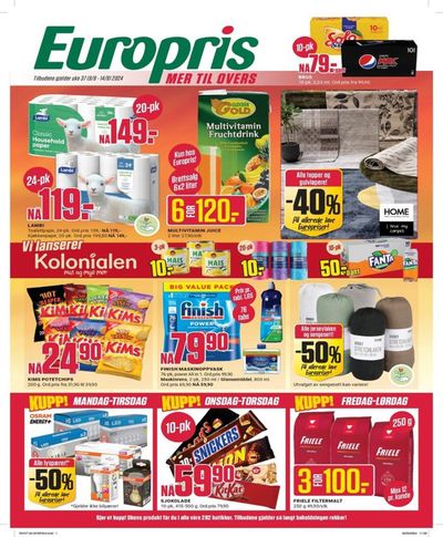 Europris-katalog i Follebu | Europris DM 37-24 MYBRING | 12.9.2024 - 26.9.2024