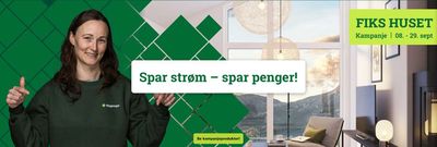 Tilbud fra Bygg og hage i Vega | Spar strøm - spar penger! de Byggtorget | 12.9.2024 - 29.9.2024