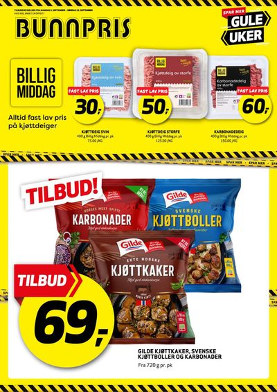 Bunnpris-katalog i Tysfjord | Nye tilbud å oppdage | 13.9.2024 - 27.9.2024