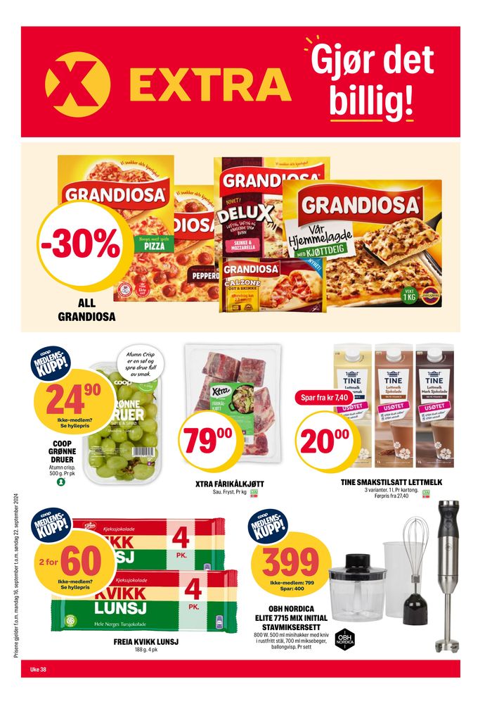 Coop Extra-katalog i Nordkjosbotn | Topptilbud og rabatter | 16.9.2024 - 22.9.2024