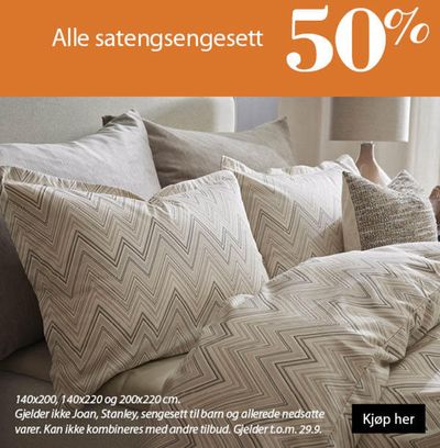 Princess-katalog i Stårheim | Alle satengsengesett 50%  | 16.9.2024 - 30.9.2024