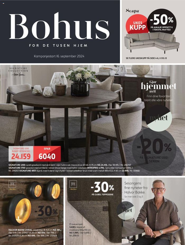 Bohus-katalog i Volda | Bohus Kundeavis | 16.9.2024 - 20.10.2024