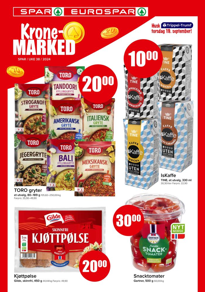 Spar-katalog i Vega | Spar Kundeavis Uke 38 | 19.9.2024 - 3.10.2024