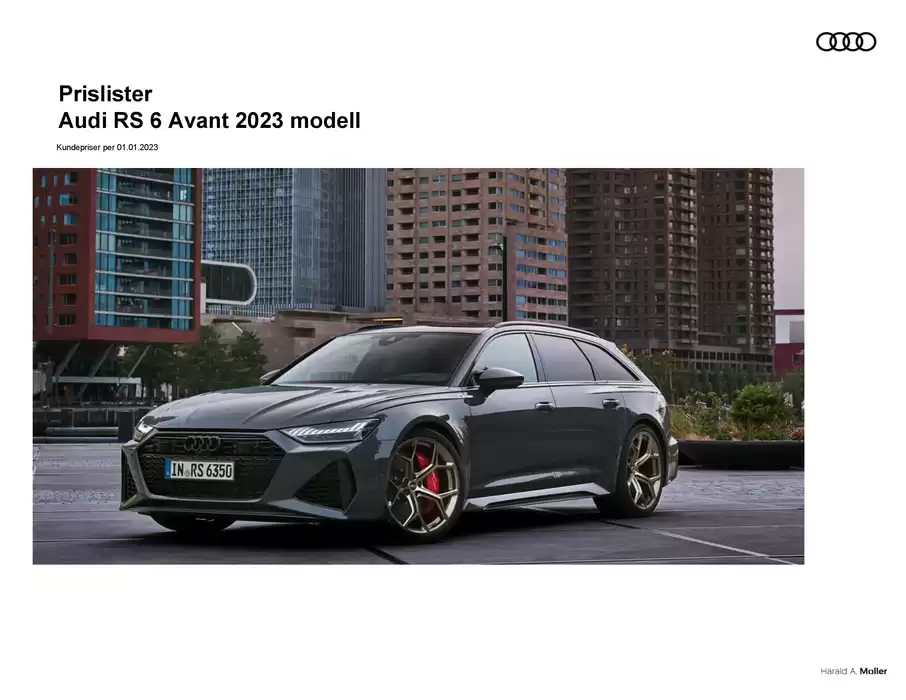 Audi-katalog | Audi - Prisliste RS 6 Avant. | 20.9.2024 - 20.9.2025