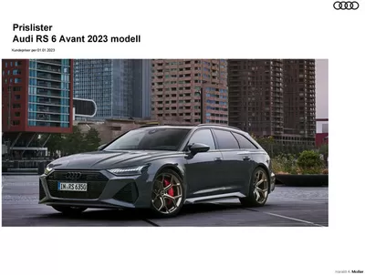 Tilbud fra Bil og motor i Bergen | Audi - Prisliste RS 6 Avant. de Audi | 20.9.2024 - 20.9.2025