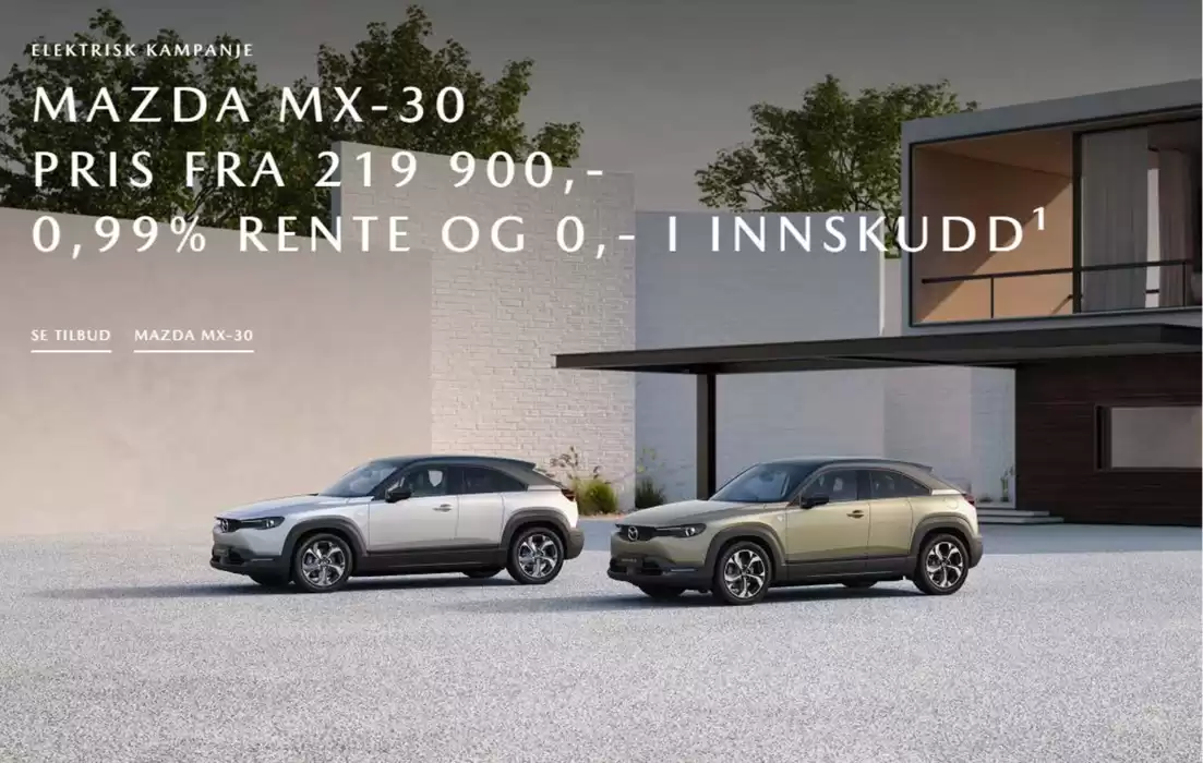 Mazda-katalog | Elektrisk Kampanje | 1.10.2024 - 31.10.2024