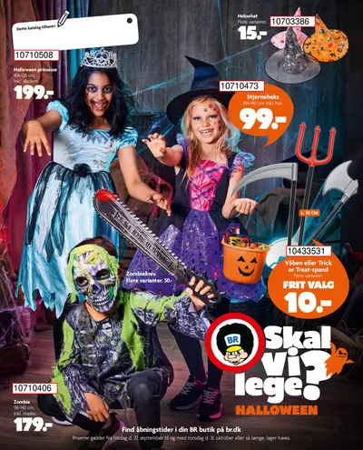 Tilbud fra Barn og leker i Sandvika | Vores Uuuhyggelige Halloween katalog er på gaden! de BR Leker | 7.10.2024 - 31.10.2024