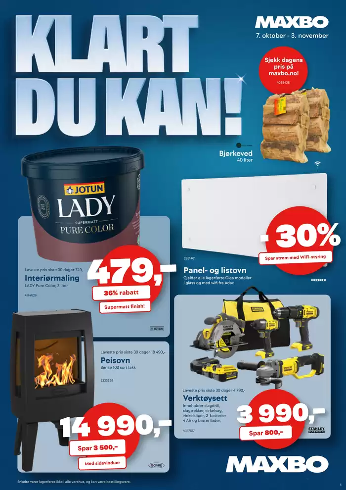 Maxbo-katalog i Drammen | Klart du kan! | 9.10.2024 - 3.11.2024