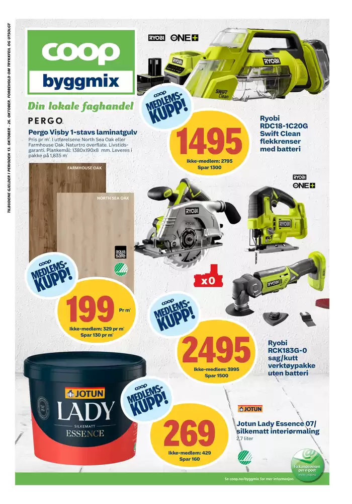 Coop Byggmix-katalog | Nye tilbud å oppdage | 14.10.2024 - 27.10.2024