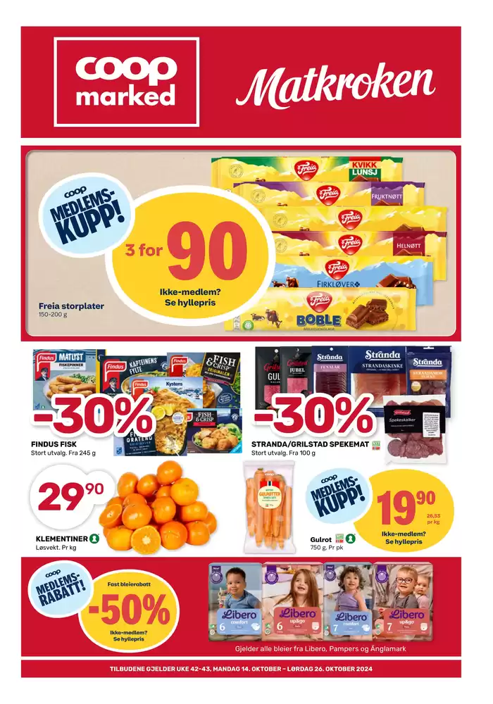 Coop Marked-katalog i Bergen | Flotte rabatter på utvalgte produkter | 14.10.2024 - 27.10.2024