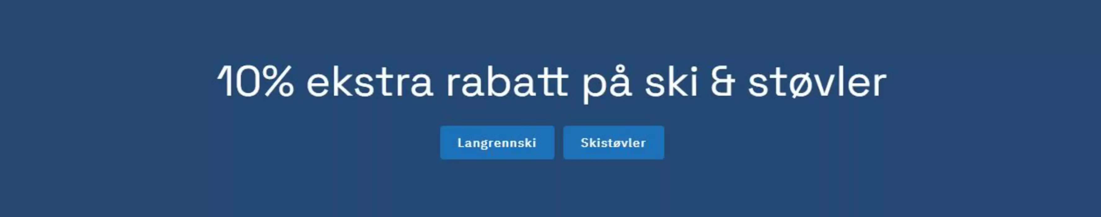 Skistart-katalog | 10% ekstra rabatt på ski & støvler | 15.10.2024 - 31.10.2024