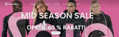 Tilbud fra Sport og Fritid i Tønsberg | Mid Season Sale - Opptil 60% Rabatt! de Sportamore | 15.10.2024 - 29.10.2024