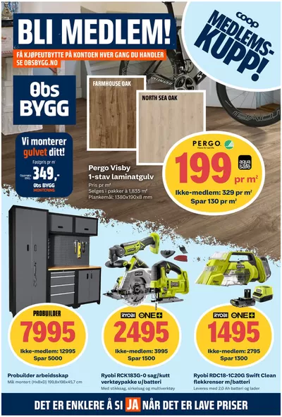 Obs Bygg-katalog i Oslo | Spar nå med våre tilbud | 16.10.2024 - 30.10.2024