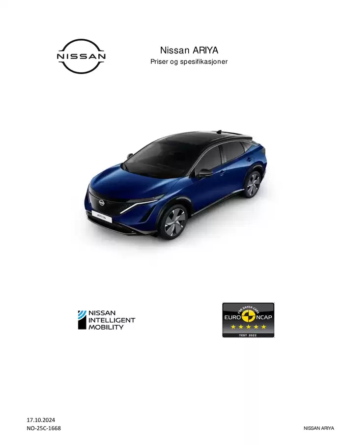 Nissan-katalog i Drammen | Nissan ARIYA | 18.10.2024 - 18.10.2025