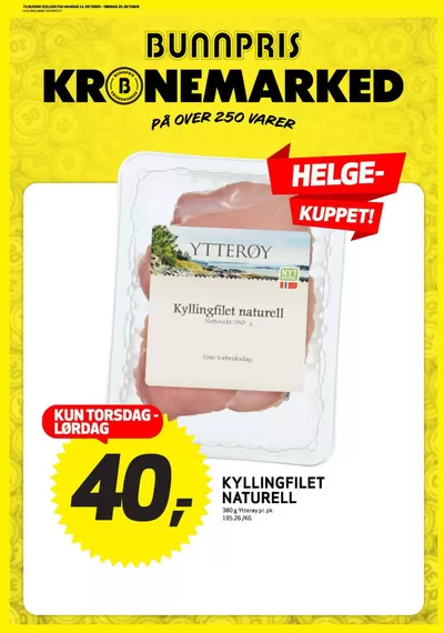 Bunnpris-katalog i Brekstad | Spesialtilbud for deg | 18.10.2024 - 1.11.2024