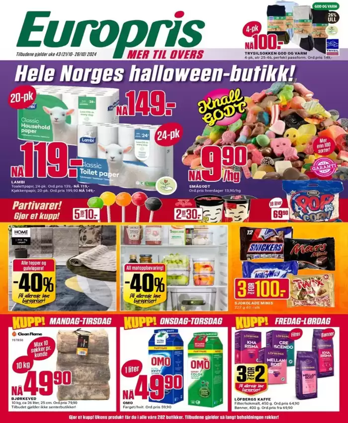 Europris-katalog i Sarpsborg | Europris DM 43-24 MYBRING | 20.10.2024 - 3.11.2024