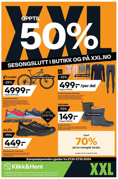 XXL Sport-katalog i Oslo | XXL Sport Kundeavis | 21.10.2024 - 4.11.2024