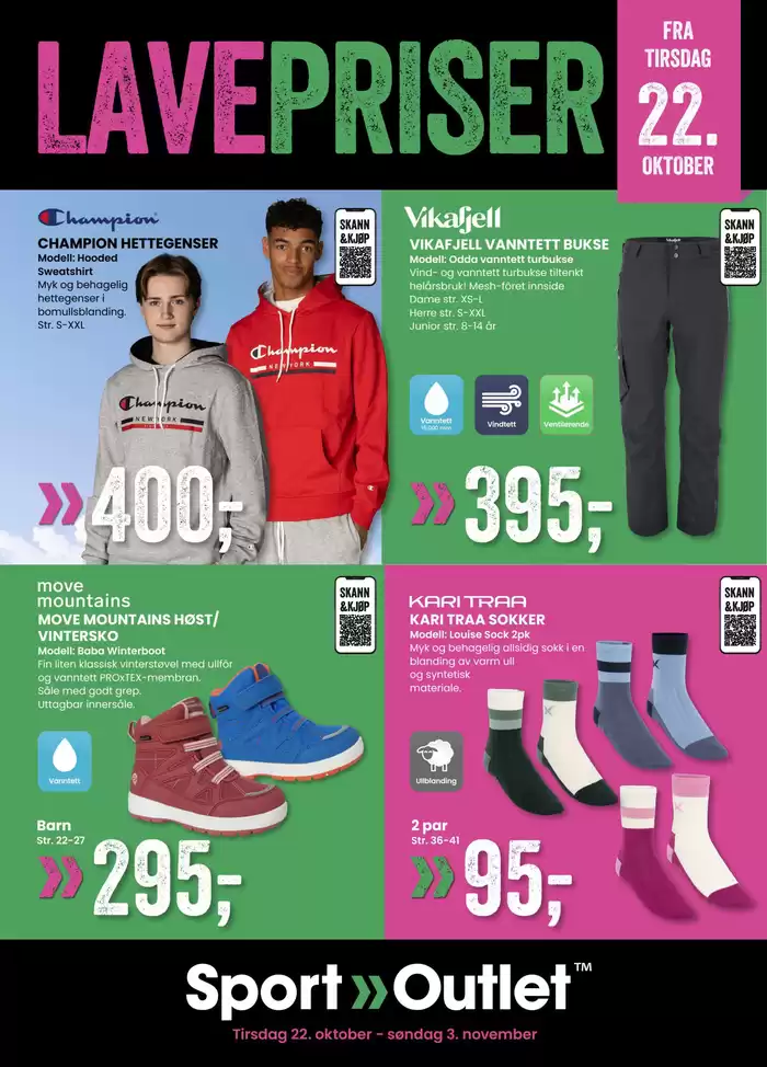 Sport Outlet-katalog i Drammen | Flott tilbud for alle kunder | 22.10.2024 - 5.11.2024