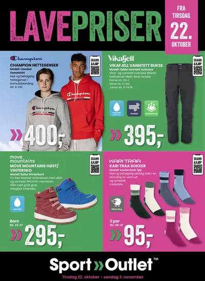 Sport Outlet-katalog i Drammen | Flott tilbud for alle kunder | 22.10.2024 - 5.11.2024