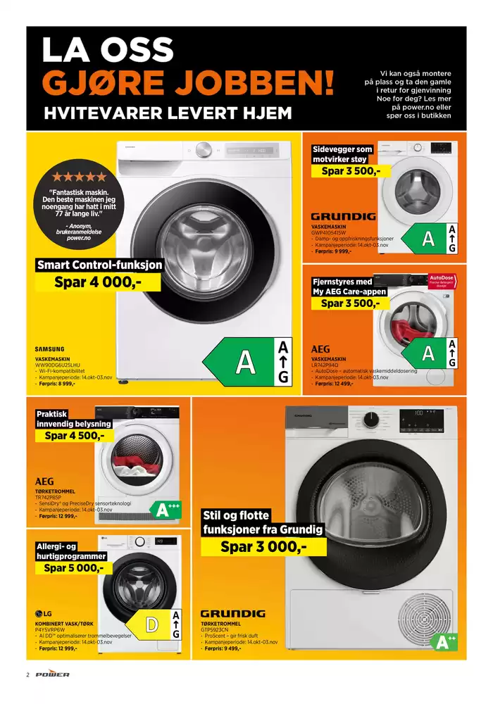 POWER-katalog i Sandvika | POWER Kundeavis | 22.10.2024 - 5.11.2024