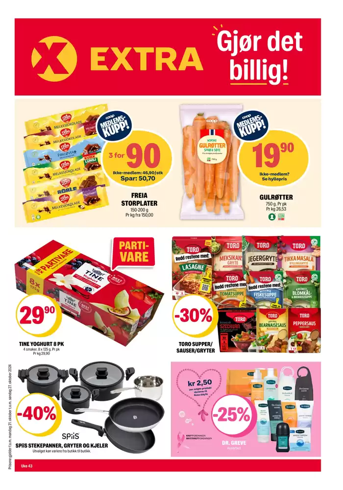 Coop Extra-katalog i Trondheim | Stort utvalg av tilbud | 21.10.2024 - 27.10.2024