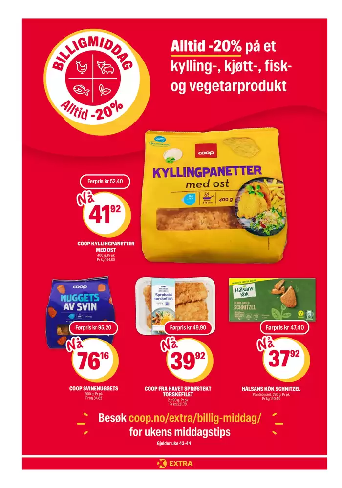 Coop Extra-katalog i Trondheim | Stort utvalg av tilbud | 21.10.2024 - 27.10.2024