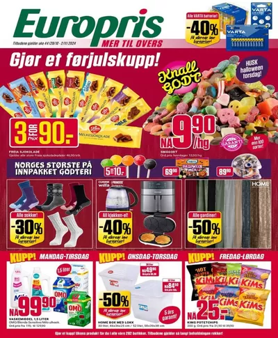 Europris-katalog i Sandnes | Europris DM 44-24 MYBRING | 27.10.2024 - 10.11.2024