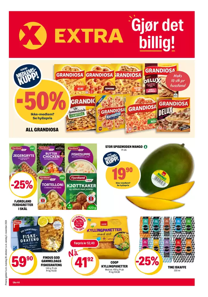 Coop Extra-katalog i Tønsberg | Flotte rabatter på utvalgte produkter | 28.10.2024 - 3.11.2024