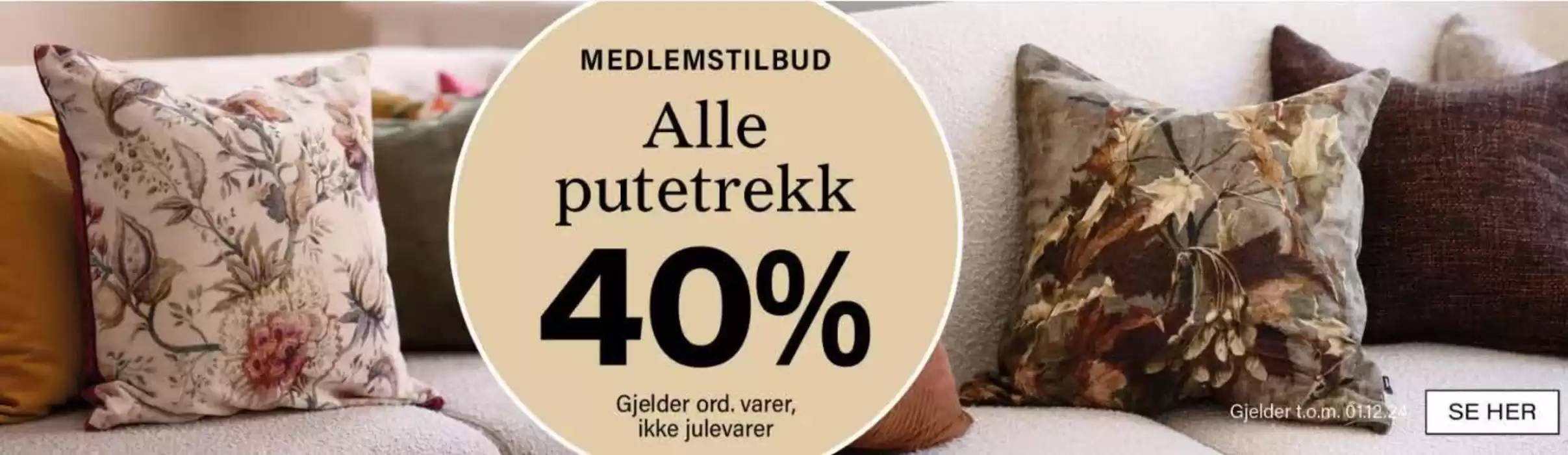 Kremmerhuset-katalog i Larvik | Medlemstilbud alle putetrekk | 30.10.2024 - 1.12.2024