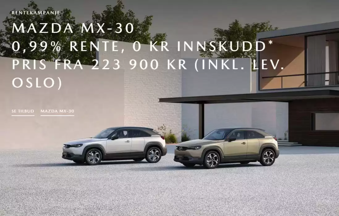 Mazda-katalog i Drammen | MAZDA MX-30 | 1.11.2024 - 30.4.2025