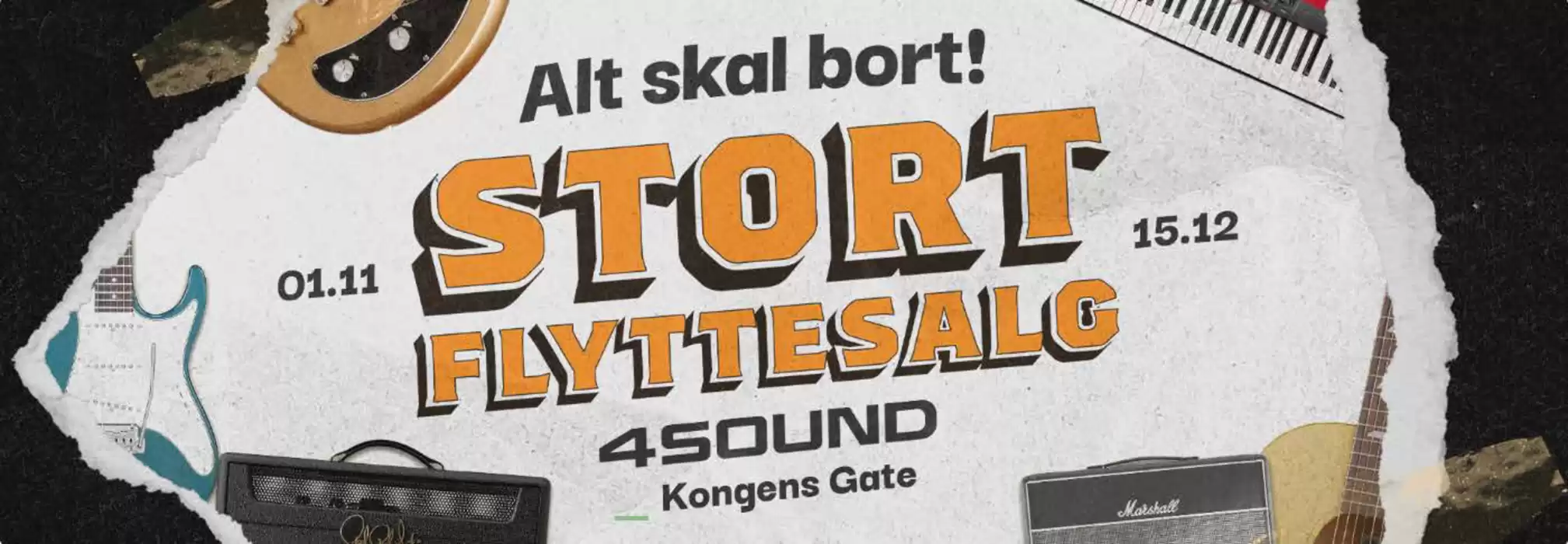 Gitarhuset-katalog i Trondheim | Stort Flyttesalg.. | 4.11.2024 - 15.12.2024