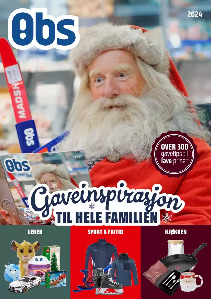 Obs-katalog i Nyborg | Gaveinspirasjon til hele familien | 5.11.2024 - 31.12.2024