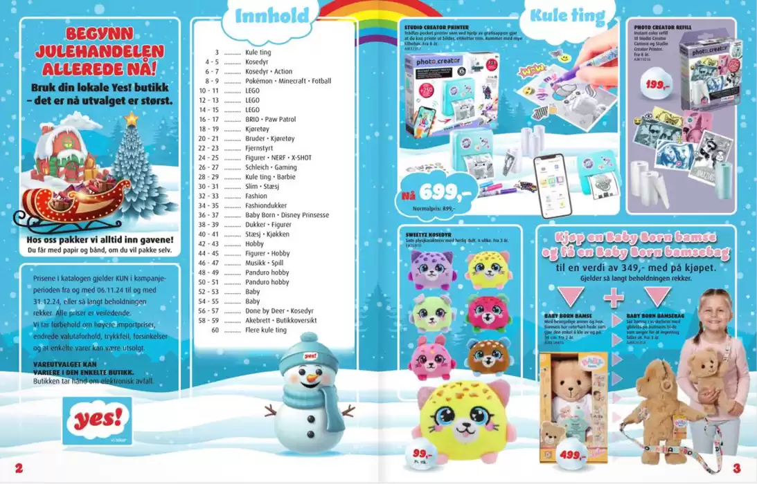 Yes vi leker-katalog | Julekatalogen | 6.11.2024 - 31.12.2024