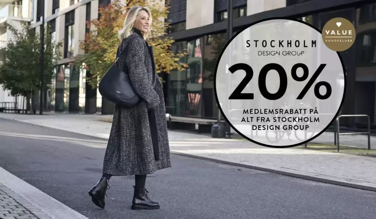 Eurosko-katalog i Drammen | 20% medlemsrabatt på alt fra stockholm design group | 7.11.2024 - 10.11.2024