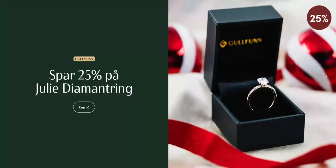 Gullfunn-katalog i Sandefjord | Spar 25% på Julie Diamantring | 7.11.2024 - 1.12.2024