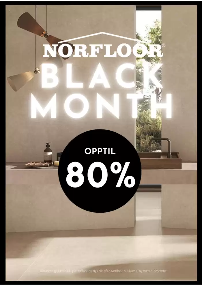 Norfloor-katalog i Trondheim | Black Month Opptil 80% | 8.11.2024 - 2.12.2024