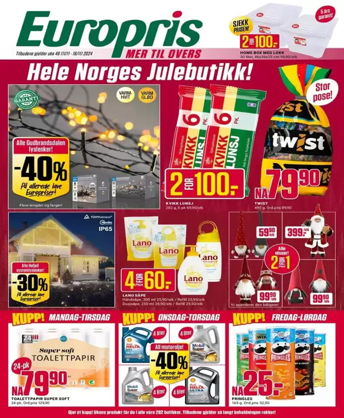 Europris-katalog i Lillehammer | Europris DM 46-24 MYBRING | 10.11.2024 - 24.11.2024