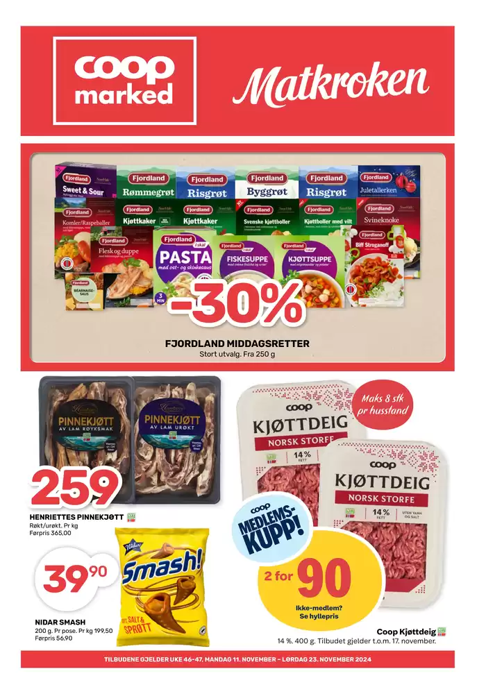 Matkroken-katalog i Namsos | Spar nå med våre tilbud | 11.11.2024 - 17.11.2024