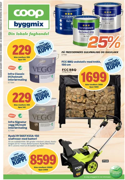 Coop Byggmix-katalog i Sætre | Coop Byggmix Kundeavis | 11.11.2024 - 24.11.2024